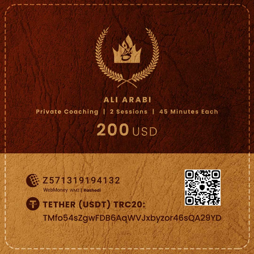 طرح کوچینگ خصوصی دو جلسهای زندگی و کسب و کار با علی عربی